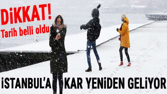 Dikkat! İstanbul’a çarşamba ve perşembe kar yağabilir