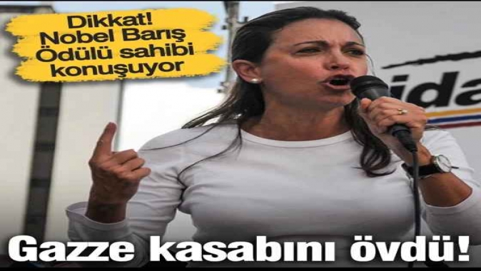 Dikkat! Nobel Barış Ödülü sahibi konuşuyor... Gazze kasabını övdü