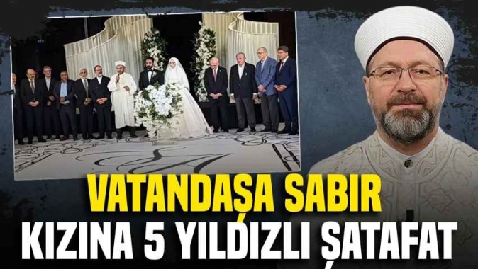Diyanet İşleri Eski Başkanı Ali Erbaş'tan kızına zengin düğünü