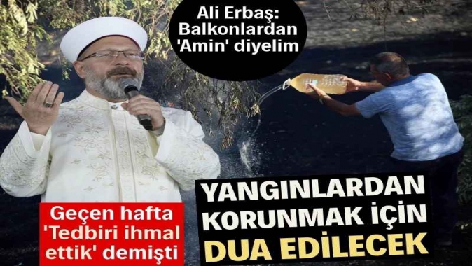 Diyanet İşleri Başkanı saat verdi: Balkonlarda 'Amin' diyelim