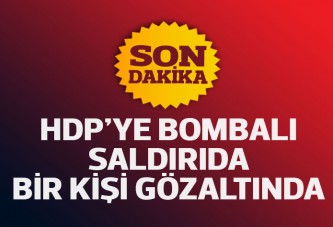 Diyarbakır patlamalarında bir gözaltı