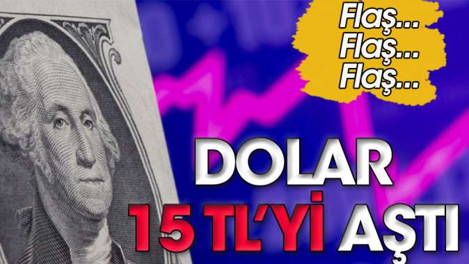 Dolar 15 TLyi aştı