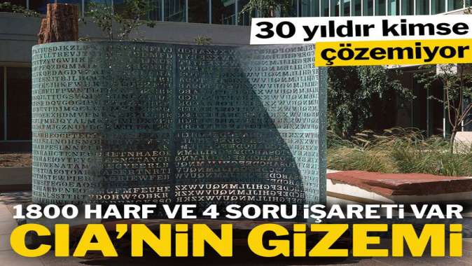 Dünyanın en büyük gizemi: CIA’nin kapısındaki heykelin şifresini kimse çözemiyor