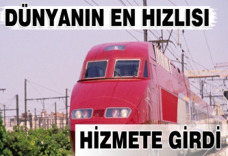 Dünyanın en hızlı tren hattı açıldı