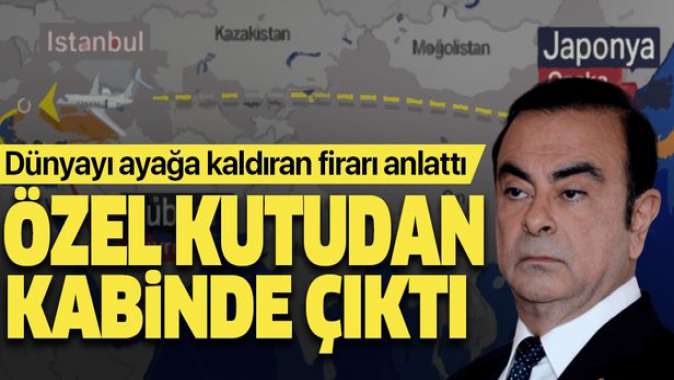 Dünyayı ayağa kaldıran firarı özel uçağın hostesi anlattı: Carlos Ghosn için Dubaiden özel sandık....