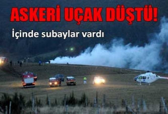 Düşen uçakta rütbeli subaylar var