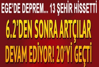 Ege'de deprem! İzmir, İstanbul, Bursa'da da hissedildi...