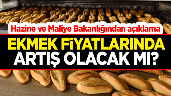 Ekmek fiyatlarında artış olacak mı? Hazine ve Maliye Bakan Yardımcısı Mahmut Gürcandan açıklama
