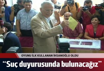 Ekmeleddin İhsanoğlu oyunu kullandı