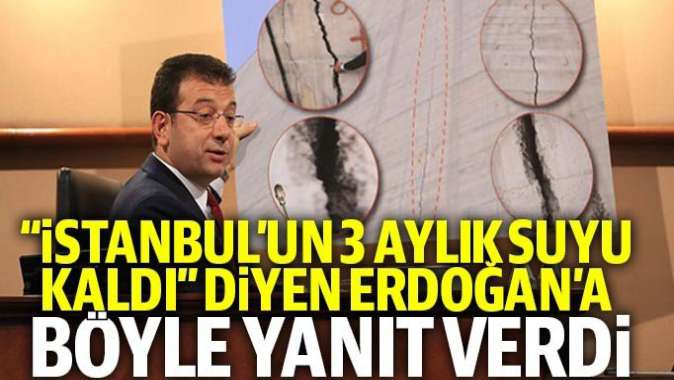 Ekrem İmamoğlu: Melen Barajının duvarında çatlaklar var