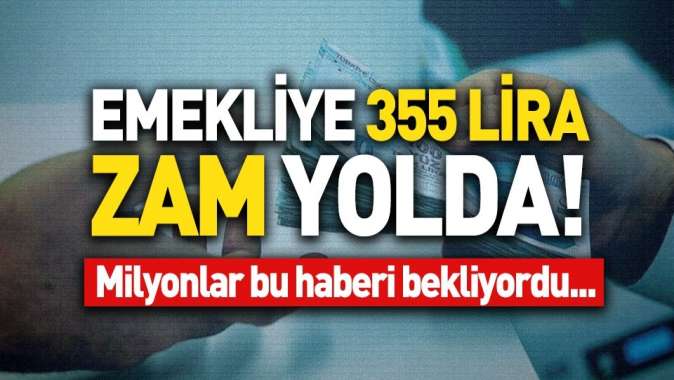 Emeklilerin gözü bu haberdeydi! Emekli maaşlarına 355 liraya varan zam...