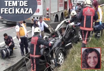 Emniyet şeridinde feci ölüm