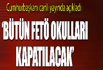 Erdoğan: Benin'deki FETÖ okulları kapatılacak