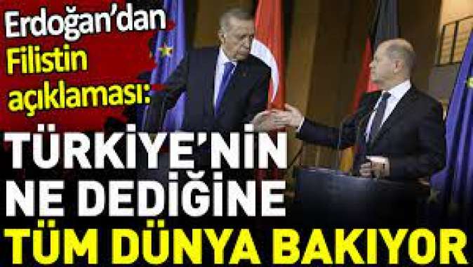 Erdoğan’dan Filistin açıklaması. Türkiyenin ne dediğine tüm dünya bakıyor