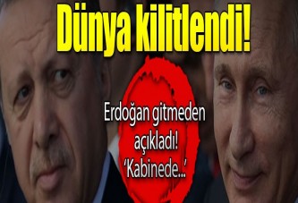 Erdoğan gitmeden açıkladı! 'Kabinede...'