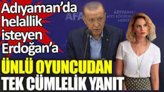 Erdoğan helallik istedi. Farah Zeynep Abdullah tek cümleyle yanıt verdi