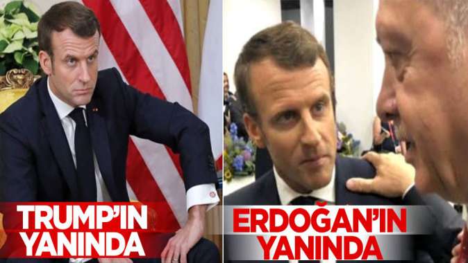 Erdoğan ile Macronun fotoğrafı olay oldu!