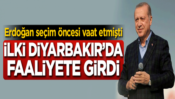 Erdoğan seçim öncesi vaat etmişti! İlki açıldı