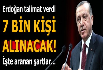 Erdoğan talimat verdi! 7 bin bekçi alınacak...