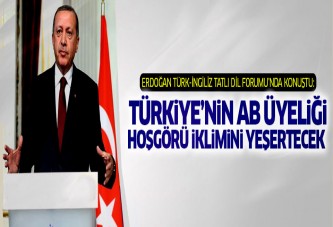 Erdoğan: Türkiye'nin AB üyeliği hoşgörü iklimini yeşertecek