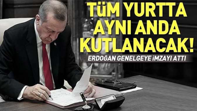 Erdoğan'dan 19 Mayıs genelgesi.