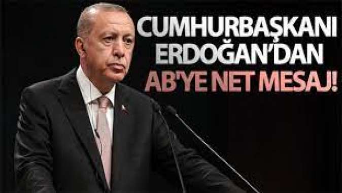 Erdoğandan ABye mesaj