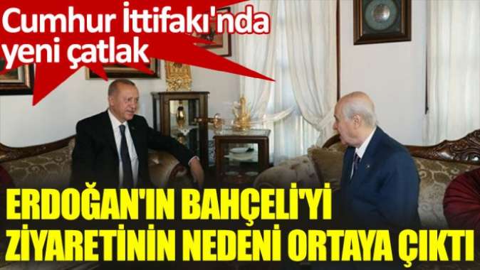 Erdoğanın Bahçeliyi ziyaretinin nedeni ortaya çıktı