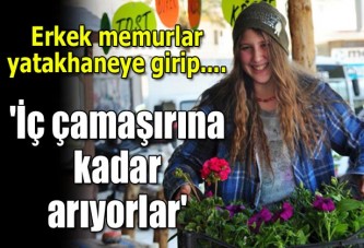 Erkek infaz koruma memuru iç çamaşırına kadar arıyor