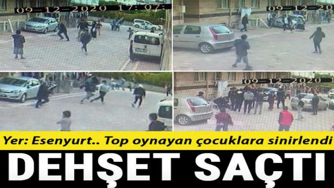 Esenyurtta dehşet! Top oynayan çocuklara sinirlendi, ateş açtı