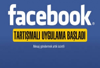 Facebook'ta mesaj artık paralı