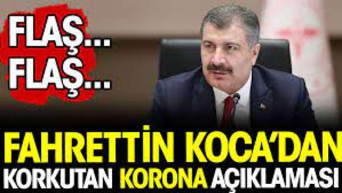 Fahrettin Kocadan korkutan korona virüs açıklaması!