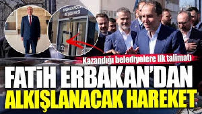 Fatih Erbakan’dan alkışlanacak hareket!