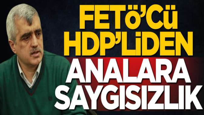 FETÖ’cü HDP’li Ömer Faruk Gergerlioğlundan analara saygısızlık