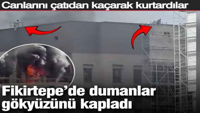 Fikirtepe’de dumanlar gökyüzünü kapladı!