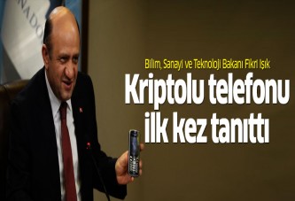 Fikri Işık kriptolu telefonu tanıttı