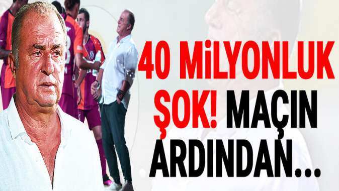 Galatasaray - Alanyaspor maçının ardından: 40 milyonluk şok...