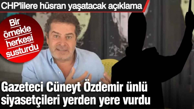 Gazeteci Cüneyt Özdemir ünlü siyasetçiyi yerden yere vurdu!