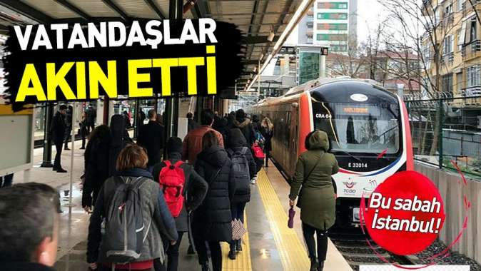 Gebze-Halkalı Banliyö Tren Hattında ilk gün