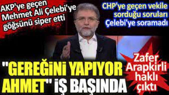 Gereğini yapıyor Ahmet iş başında.