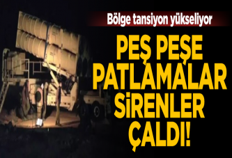 Golan Tepeleri'nde peş peşe patlamalar meydana geldi