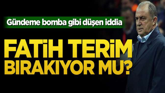 Gündeme bomba gibi düşen iddia! Fatih Terim bırakıyor mu?