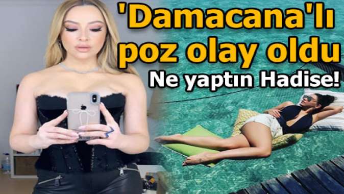 Hadisenin damacanalı pozu dikkat çekti!