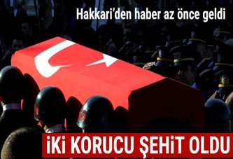 Hakkari'de 2 korucu şehit oldu
