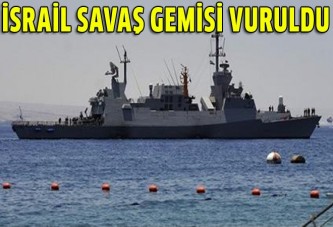 Hamas İsrail savaş gemisini vurdu