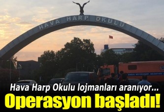 Hava harp okulu lojmanlarına FETÖ operasyonu