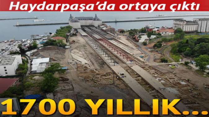 Haydarpaşada ortaya çıktı... 1700 yıllık...