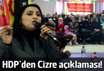 HDP'den Cizre açıklaması