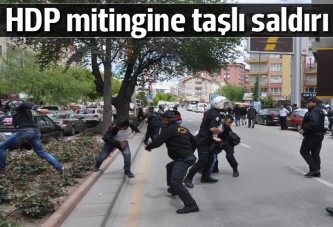 HDP'nin Kırşehir mitingine saldırı