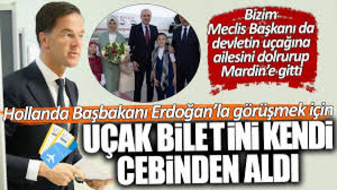 Hollanda Başbakanı Rutte Erdoğan’la görüşmek için uçak biletini kendi cebinden aldı