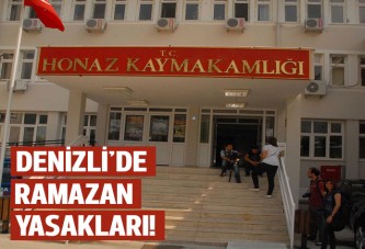 Honaz Kaymakamlığı'nda ramazan nedeniyle su ve çay yasağı